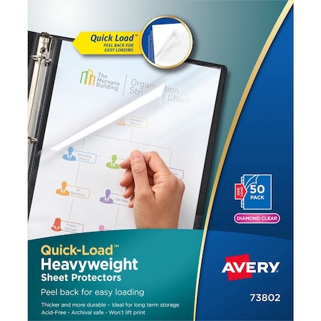 Avery Protector, Sheet, Clear, Hvywt AVE73802